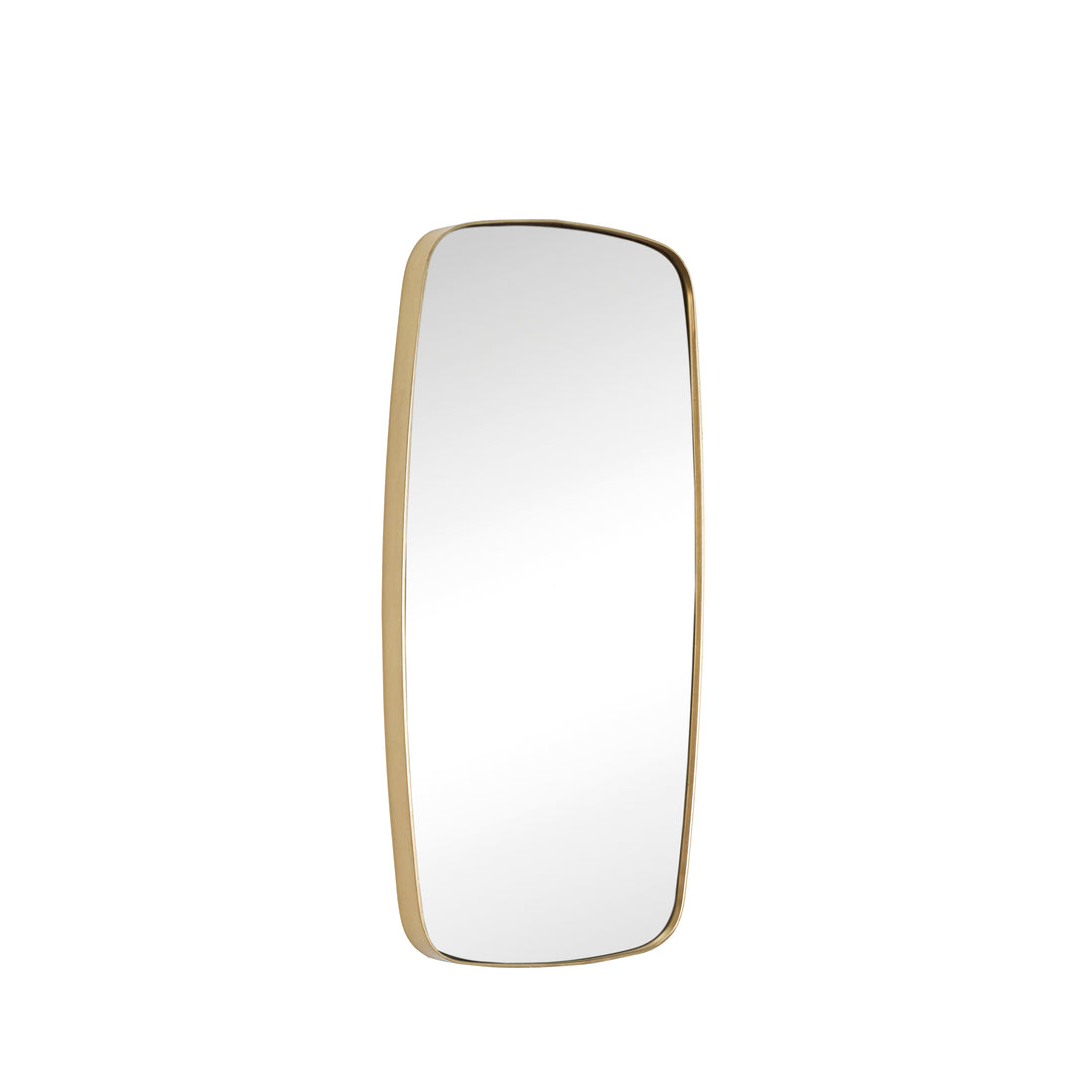Retro Mirror Mirror Retangular Brass Color - 29x2xh59cm