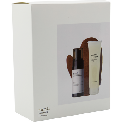 Caixa de presente, kit de bronzeamento Meraki, branco