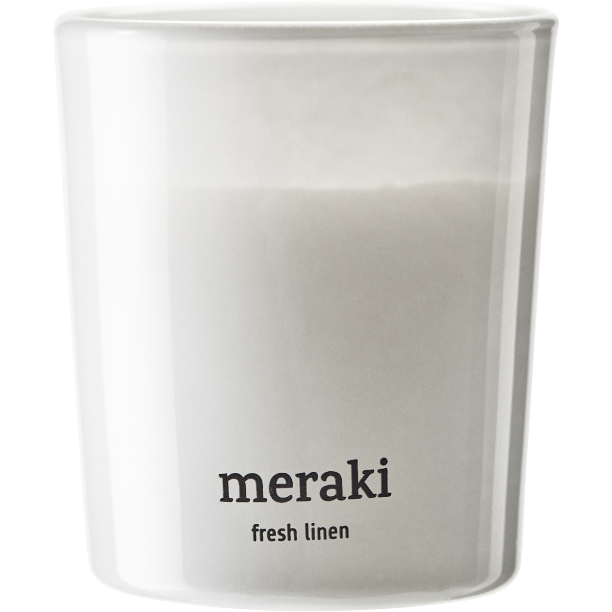 Velas perfumadas, linho fresco, branco