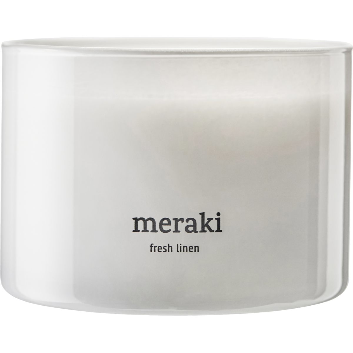 Velas perfumadas, linho fresco, branco