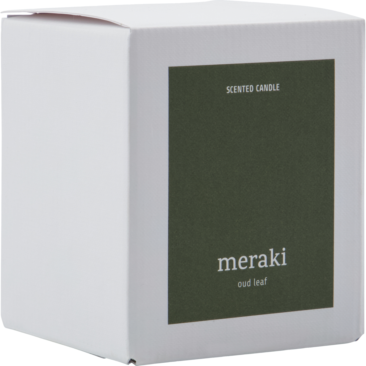 Velas perfumadas, folha de oud, verde