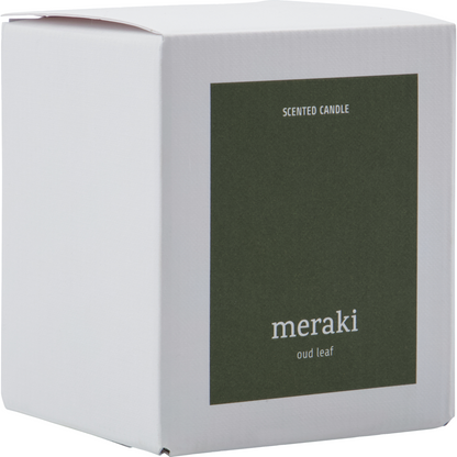 Velas perfumadas, folha de oud, verde