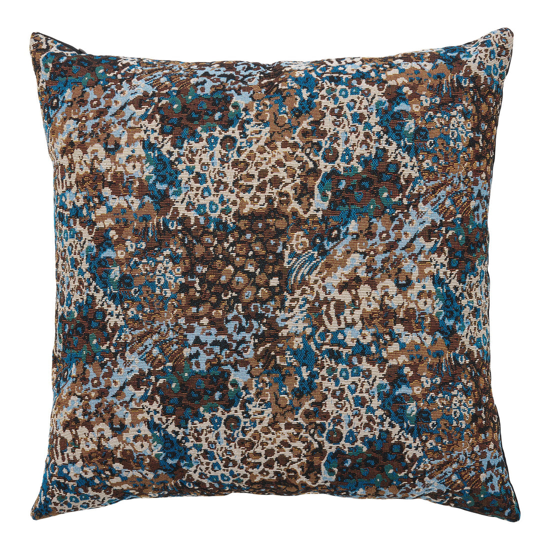 Travesseiro de flor - travesseiro, mix azul/marrom 45x45 cm