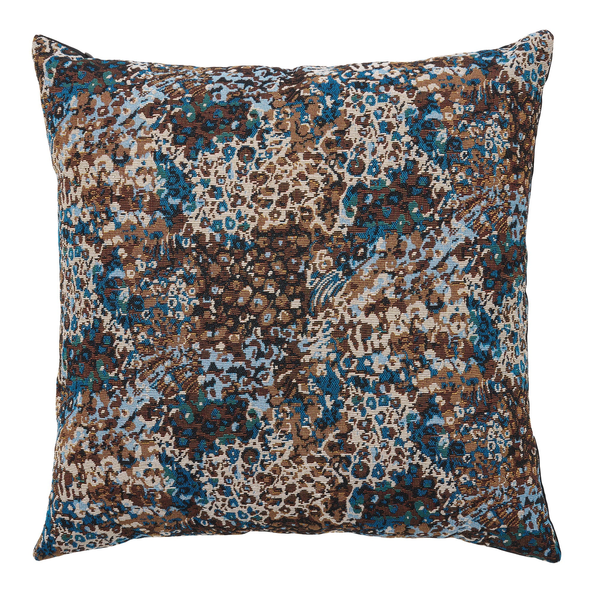 Travesseiro de flor - travesseiro, mix azul/marrom 45x45 cm
