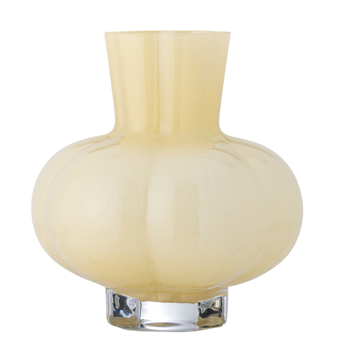 Vaso de Bloomingville Alyssa, amarelo, vidro