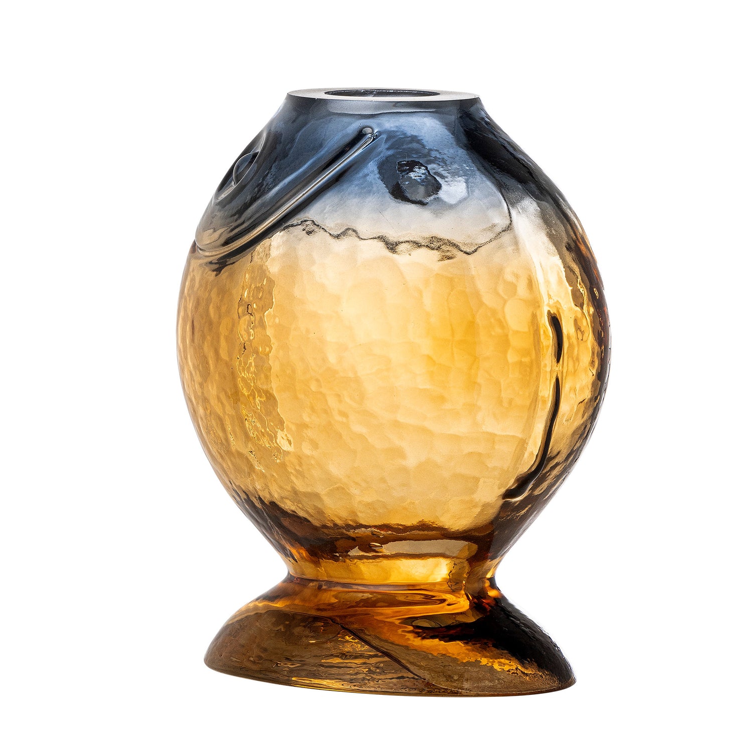 Coleção criativa Varga vaso, amarelo, vidro