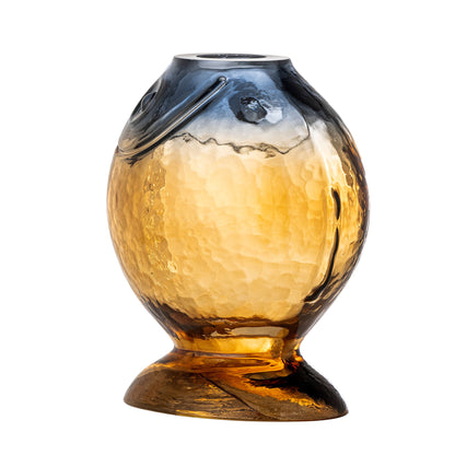 Coleção criativa Varga vaso, amarelo, vidro