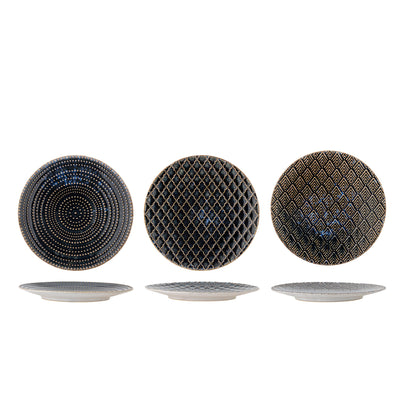 Coleção criativa Elanor Plate, azul, grés