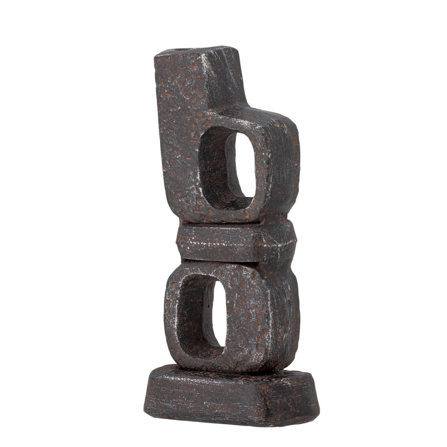 Bloomingville Sanah Candlestick, preto, ferro fundido
