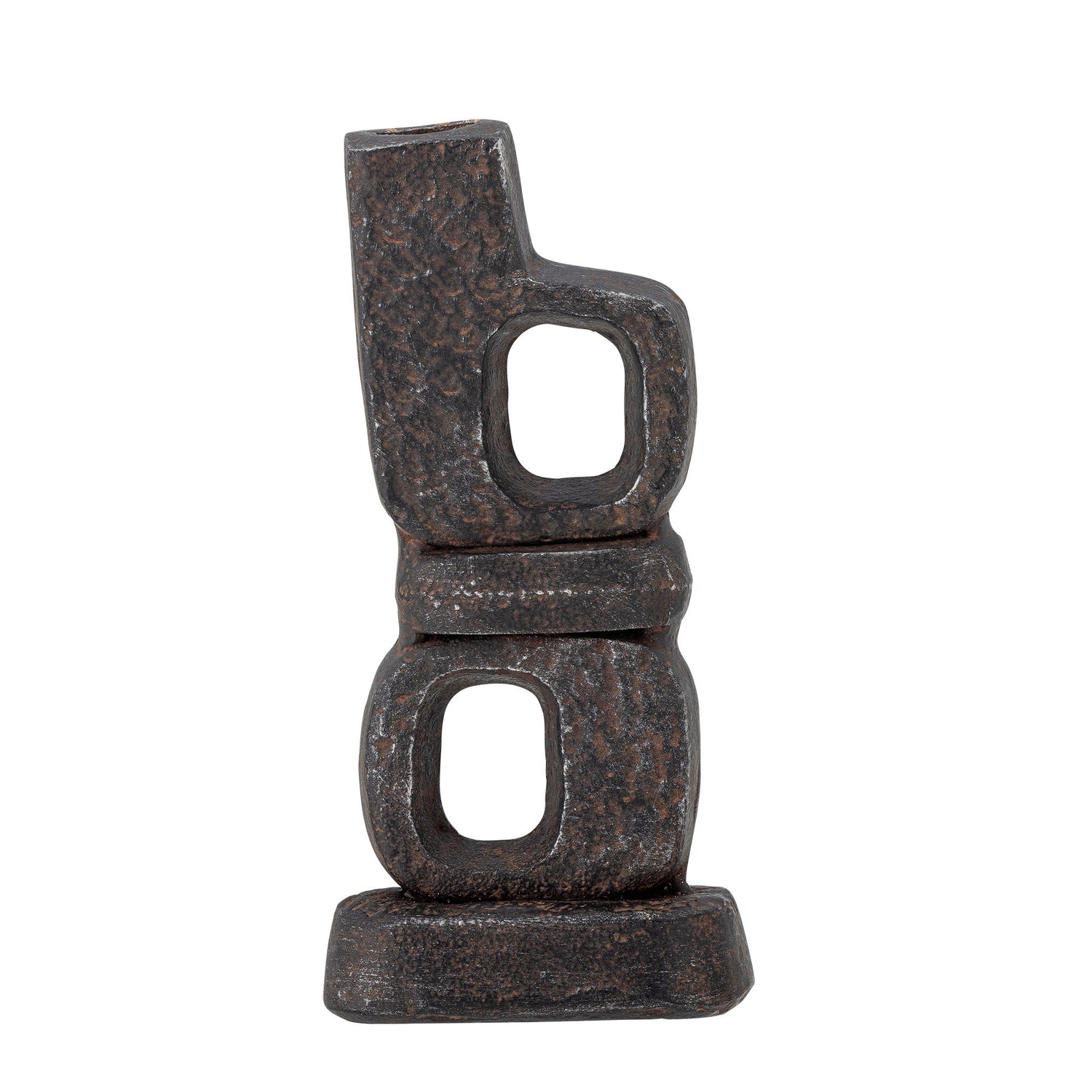 Bloomingville Sanah Candlestick, preto, ferro fundido