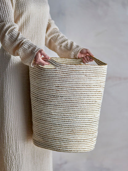 Bloomingville Selena Basket, branca, juta