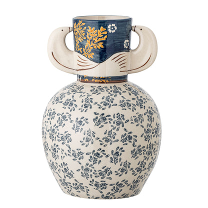 Vaso de Bloomingville Hezha, azul, grés