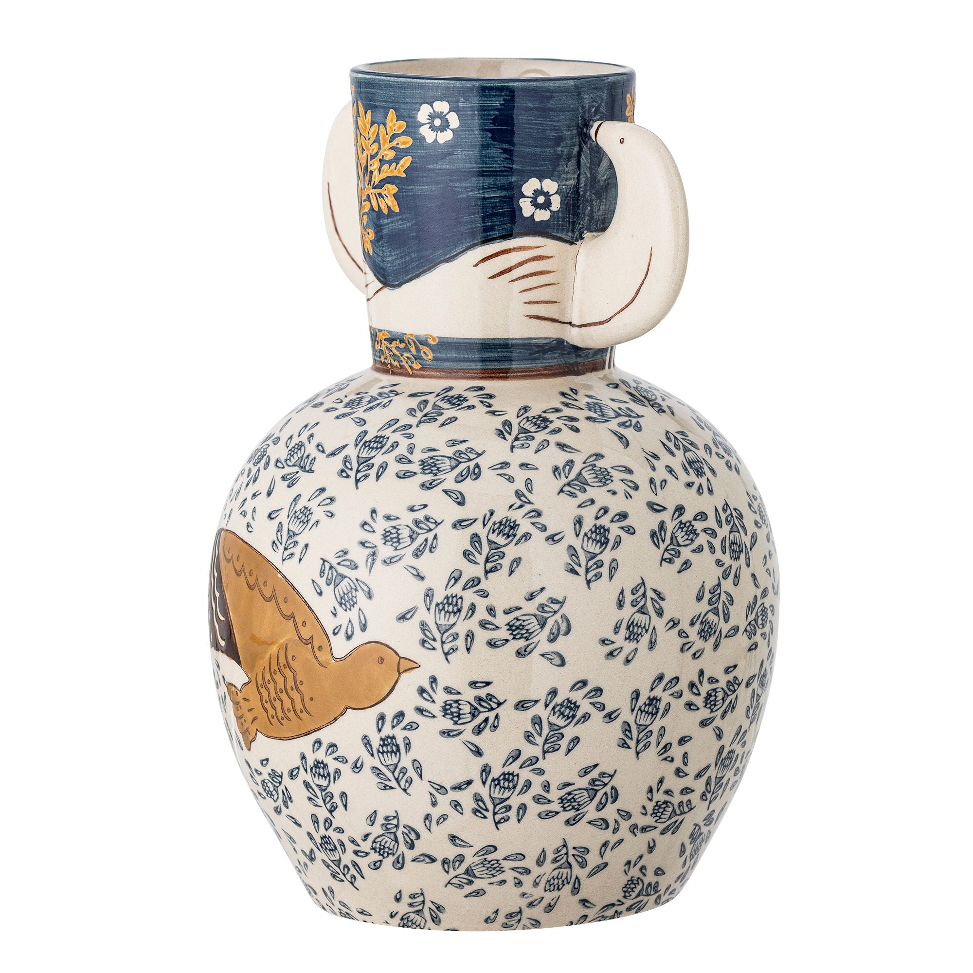 Vaso de Bloomingville Hezha, azul, grés