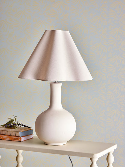 Bloomingville Heide Table Lamp, branco, grés