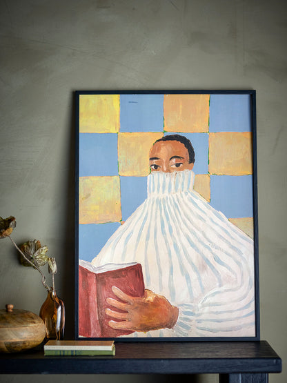 Ilustração de Bloomingville Filicia com quadro, preto, cara