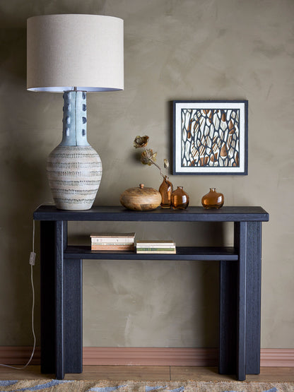 Mesa de console de Bloomingville Cupa, preto, pinheiro