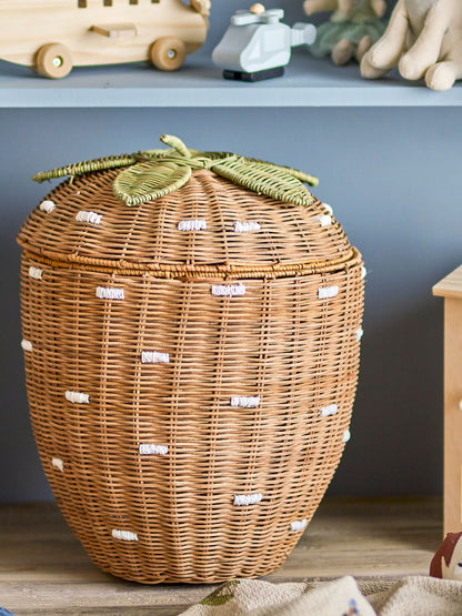 Bloomingville Mini Pelino Basket com tampa, marrom, vadão