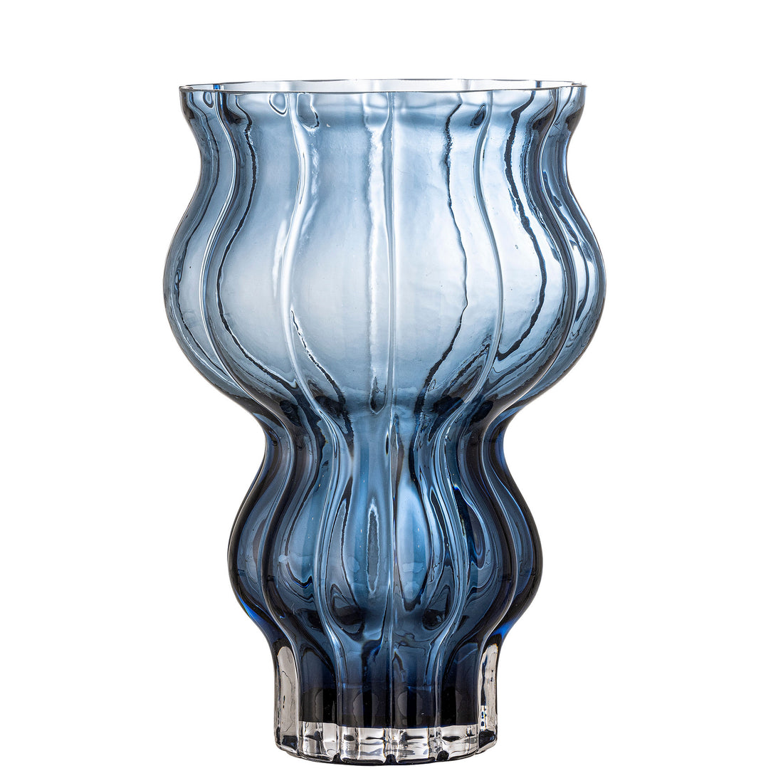 Vaso de Bloomingville Zanna, azul, vidro