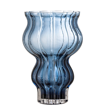 Vaso de Bloomingville Zanna, azul, vidro