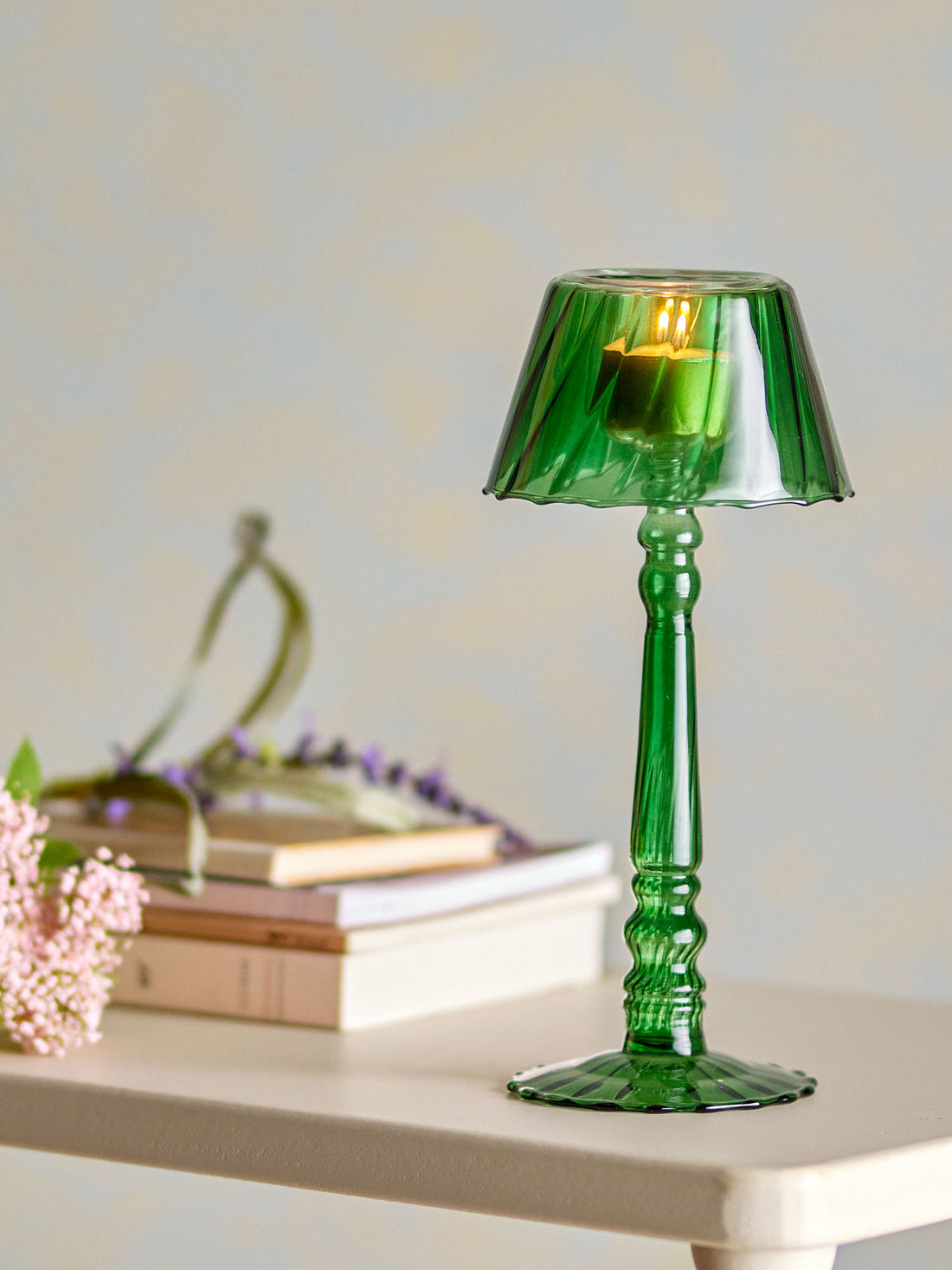 Bloomingville Cisco Lighthouse Stage, verde, vidro