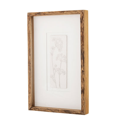 Coleção criativa Mey ilustração com quadro, natureza, pinheiro