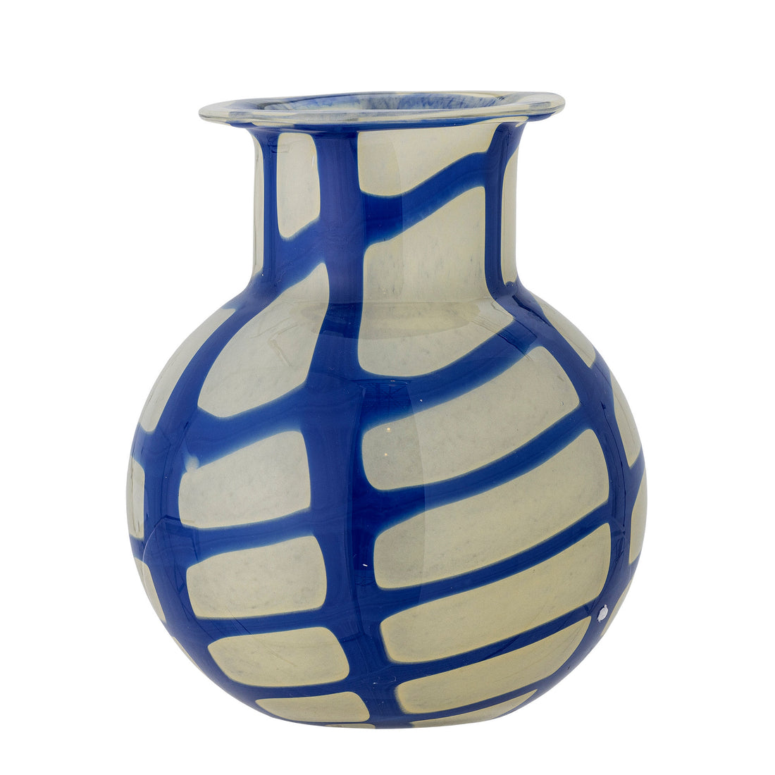 Vaso de Bloomingville Kiran, azul, vidro