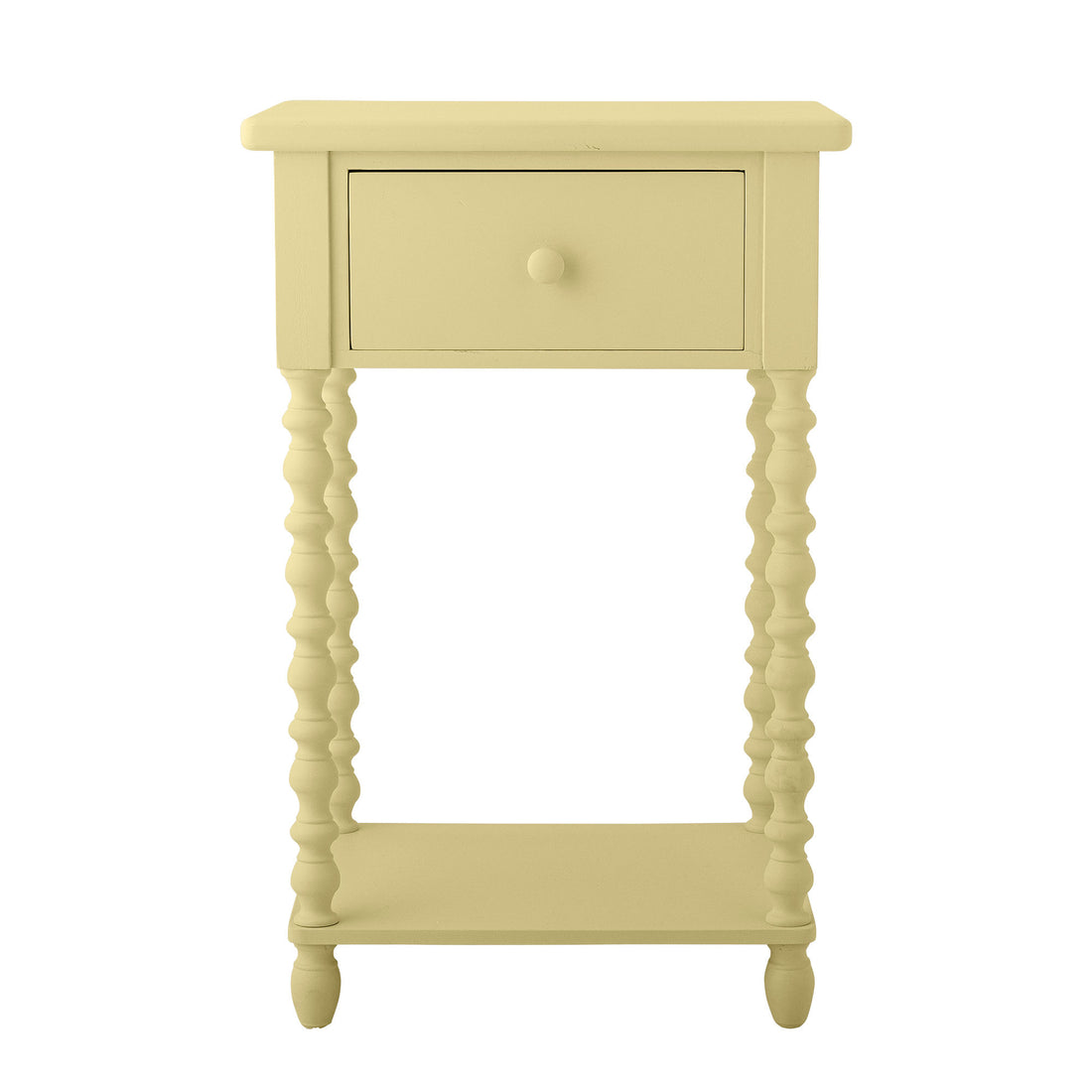 Mesa lateral de Bloomingville Salino, amarelo, cara