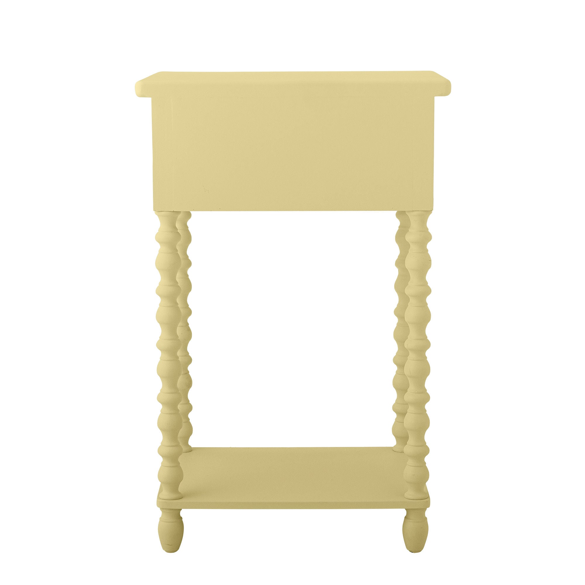 Mesa lateral de Bloomingville Salino, amarelo, cara