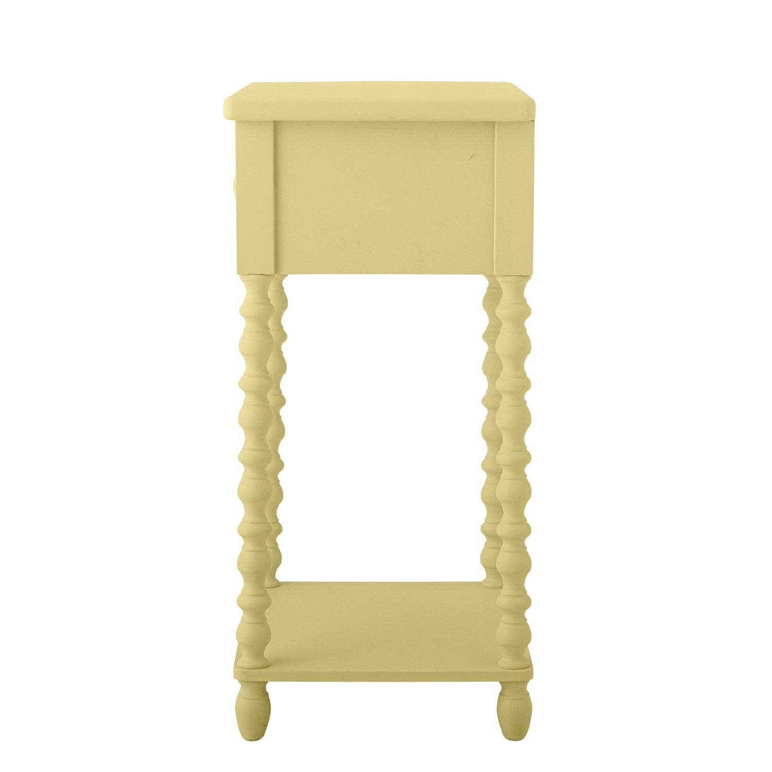 Mesa lateral de Bloomingville Salino, amarelo, cara