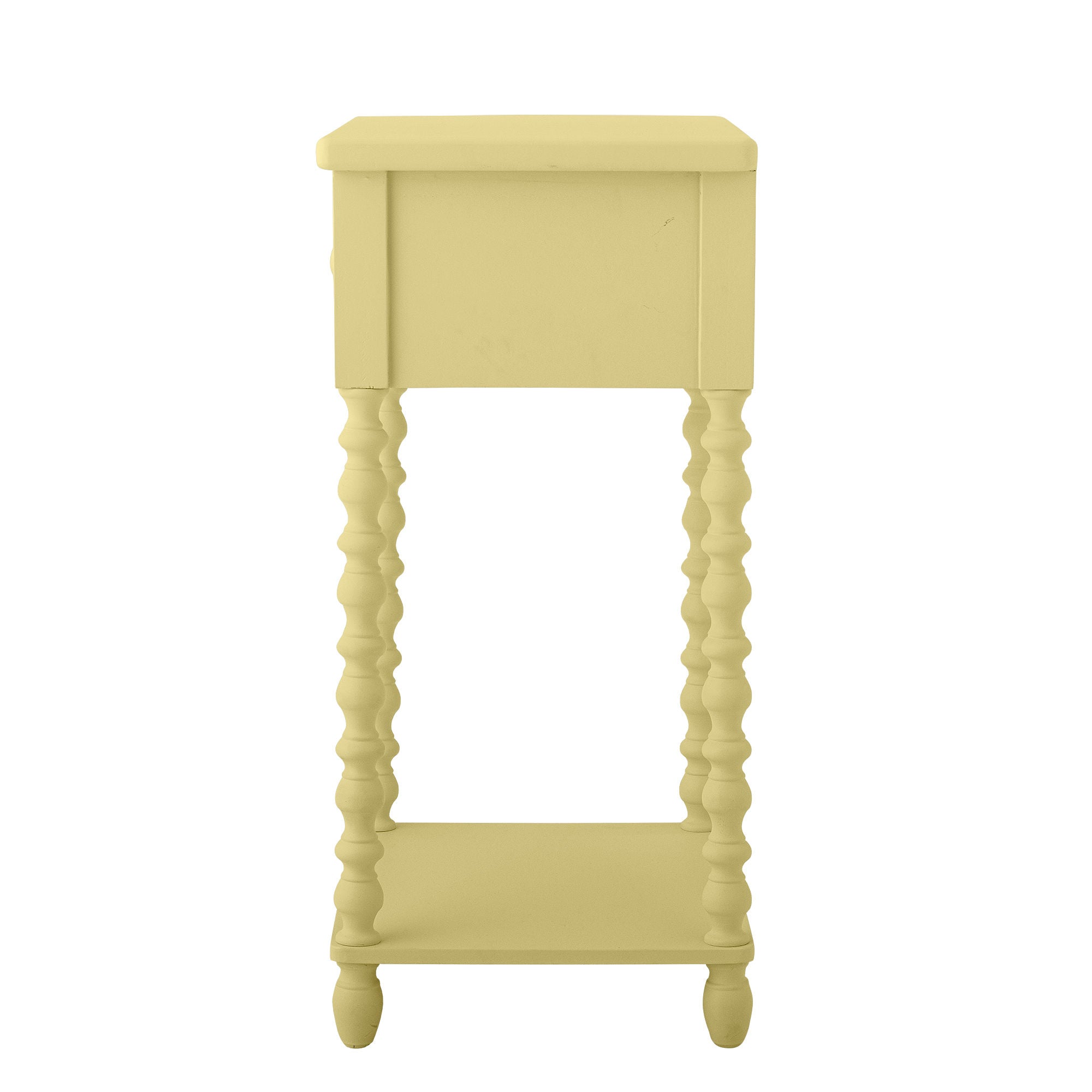 Mesa lateral de Bloomingville Salino, amarelo, cara