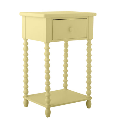 Mesa lateral de Bloomingville Salino, amarelo, cara