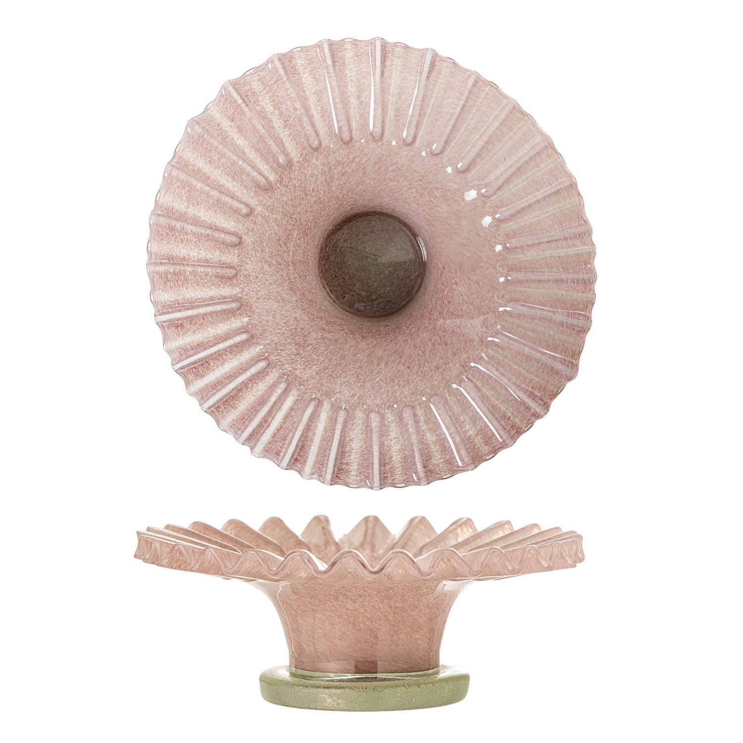 Bloomingville Yarn Bowl, rosa, vidro