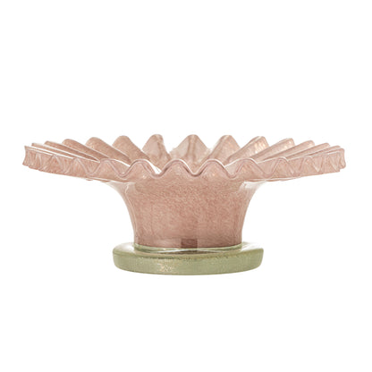 Bloomingville Yarn Bowl, rosa, vidro