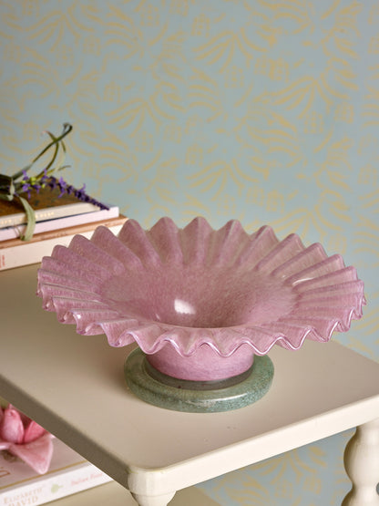 Bloomingville Yarn Bowl, rosa, vidro