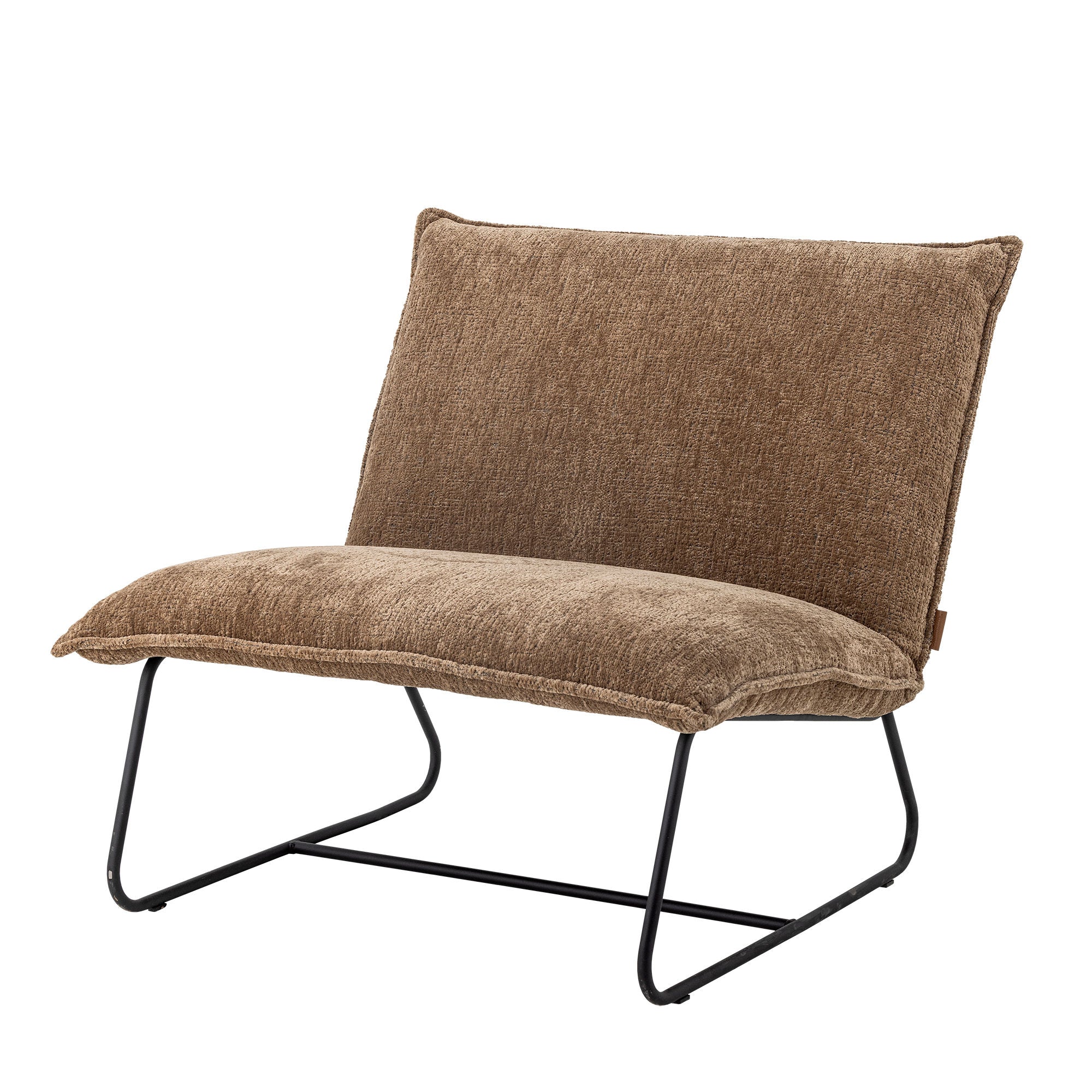 Cadeira de Bloomingville Cape Lounge, marrom, poliéster reciclado