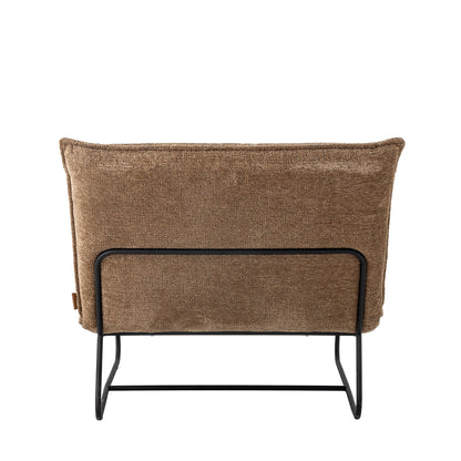 Cadeira de Bloomingville Cape Lounge, marrom, poliéster reciclado