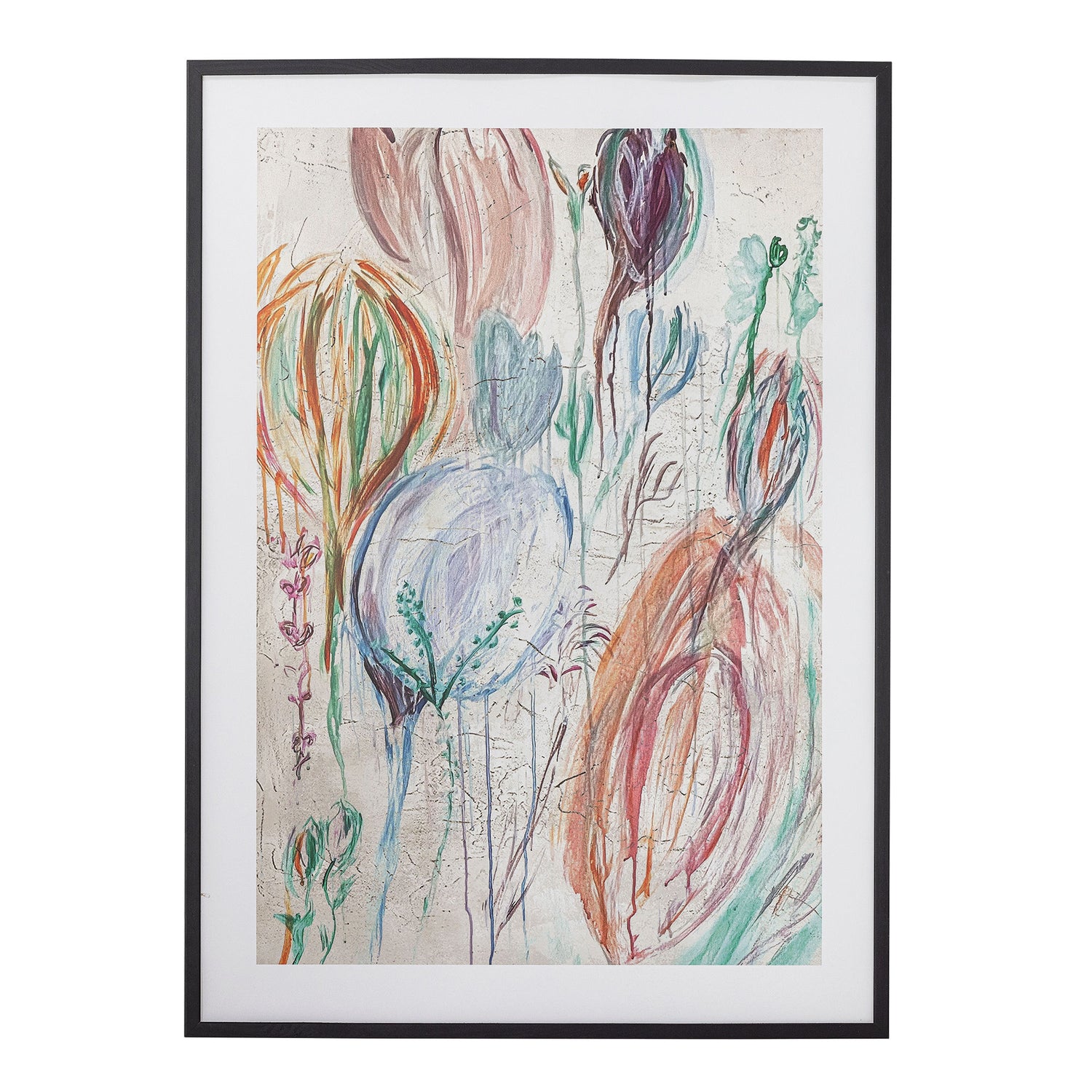 Ilustração Francine de Bloomingville com quadro, preto, cara