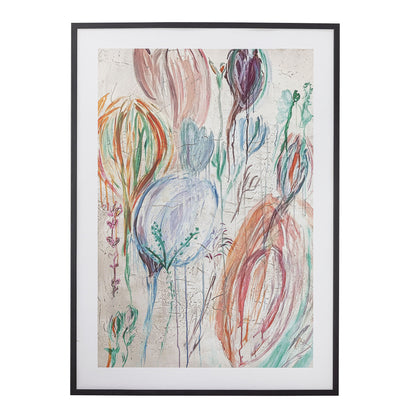 Ilustração Francine de Bloomingville com quadro, preto, cara