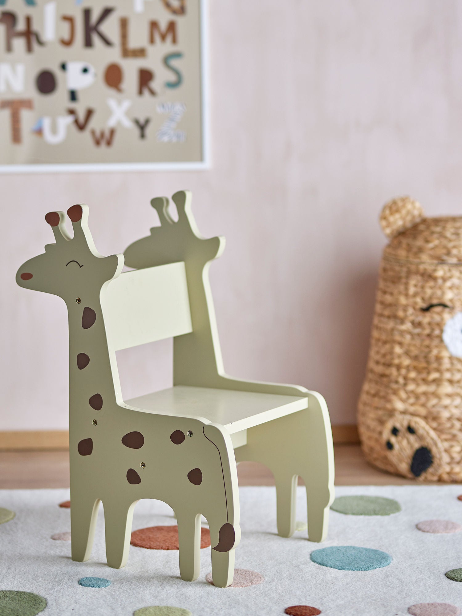 Bloomingville Mini Ibber Chair, Gray, FSC®100%, MDF
