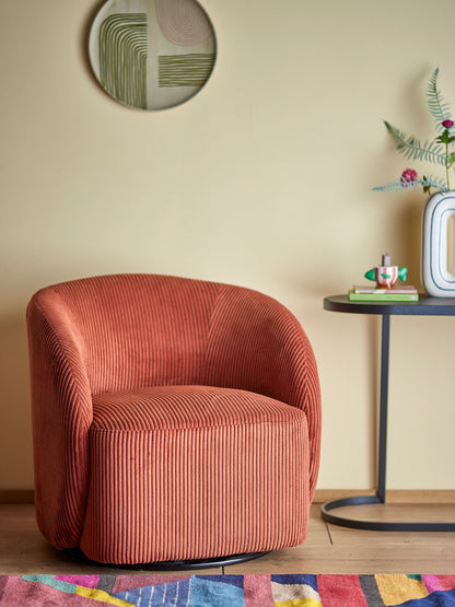 Bloomingville Pradi Lounge Chair, laranja, poliéster