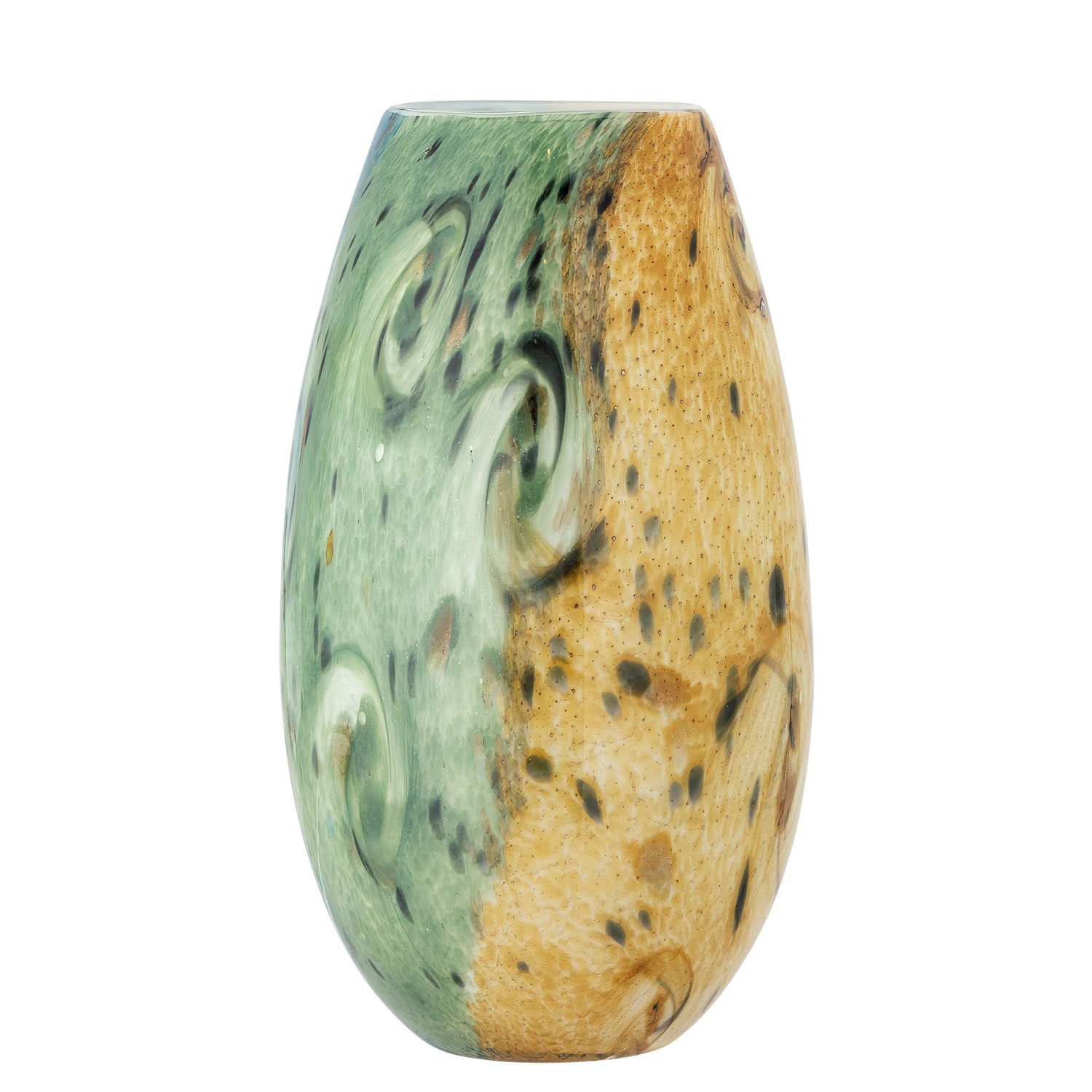 Coleção criativa vaso kalian, azul, vidro