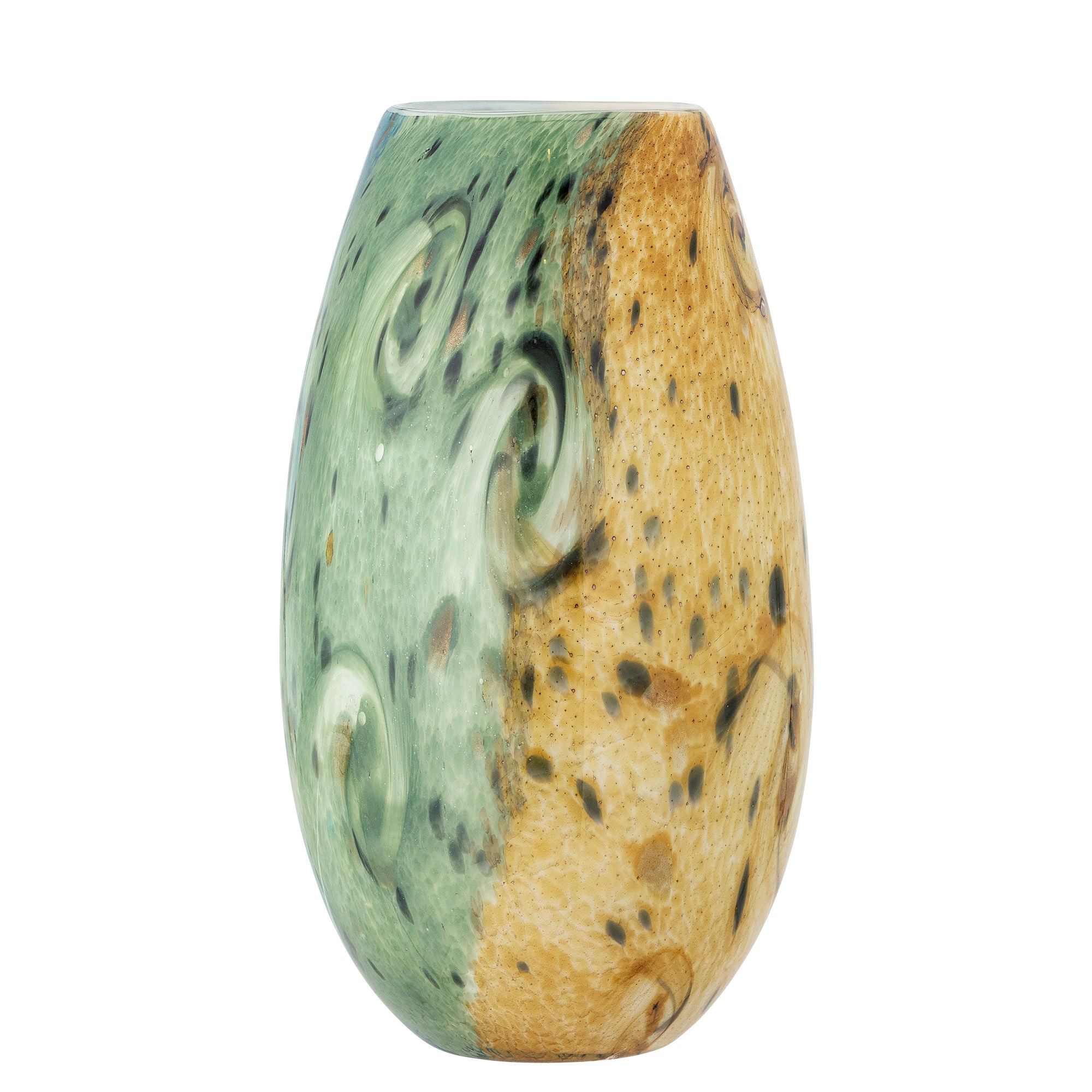 Coleção criativa vaso kalian, azul, vidro