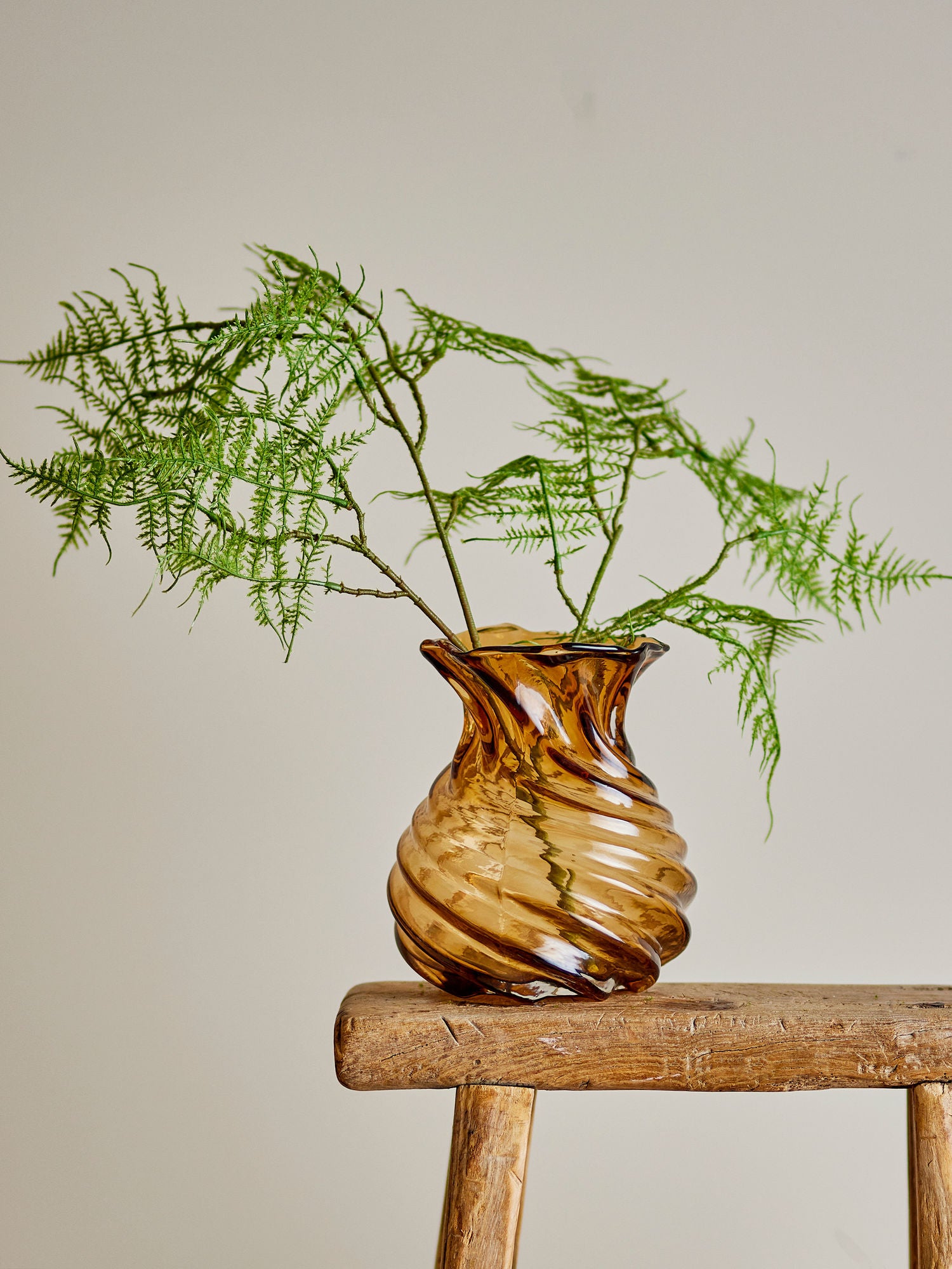 Coleção criativa Rylo vaso, marrom, vidro