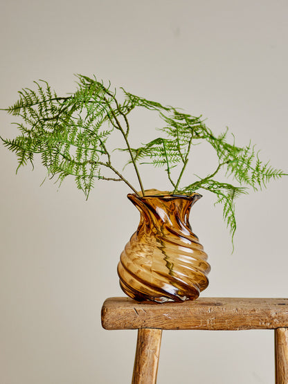 Coleção criativa Rylo vaso, marrom, vidro