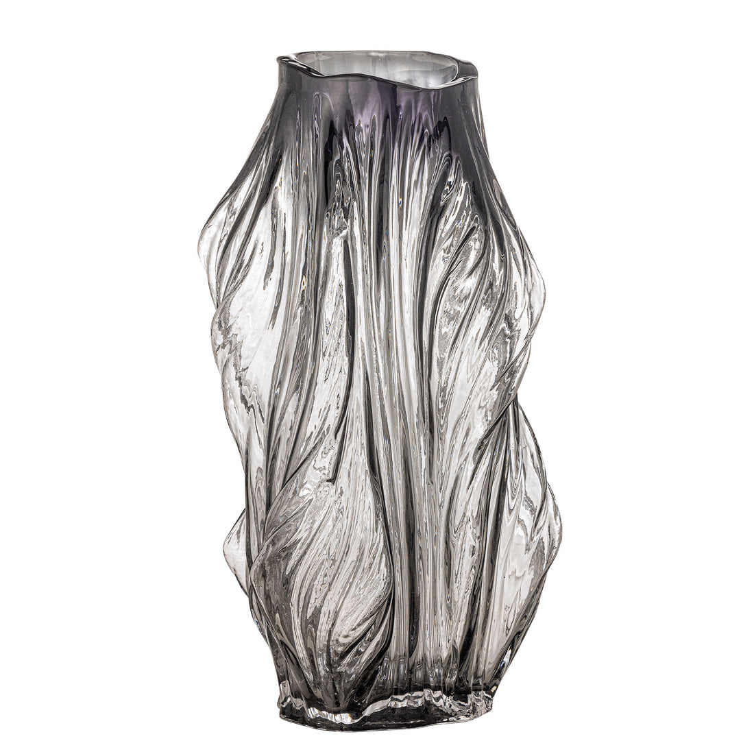 Vaso de Tulla Bloomingville, cinza, vidro