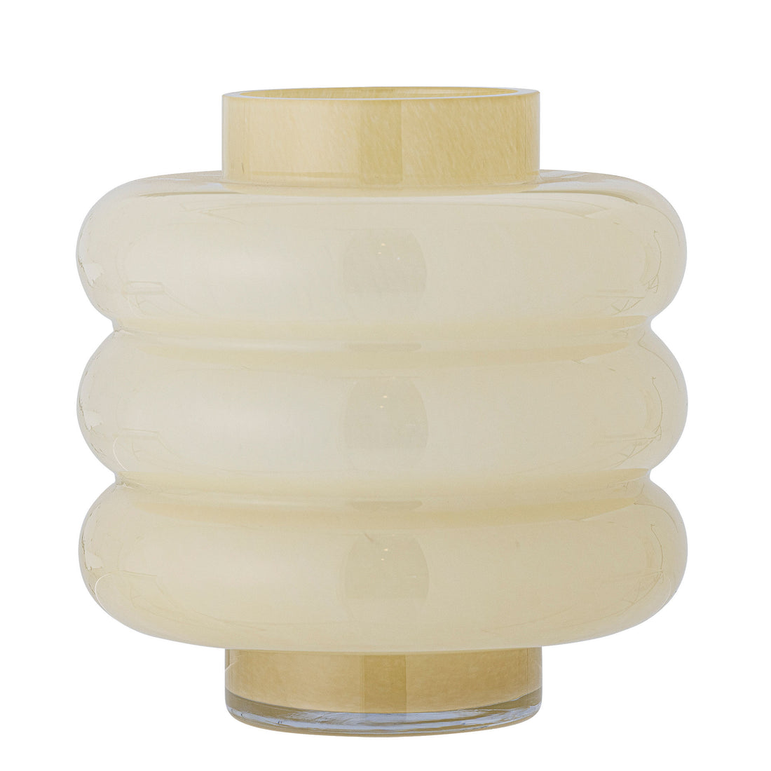 Vaso de Bloomingville Sahara, amarelo, vidro
