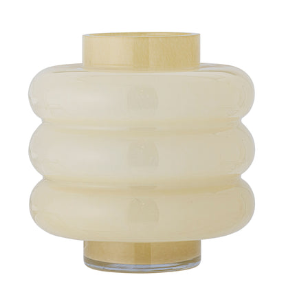 Vaso de Bloomingville Sahara, amarelo, vidro