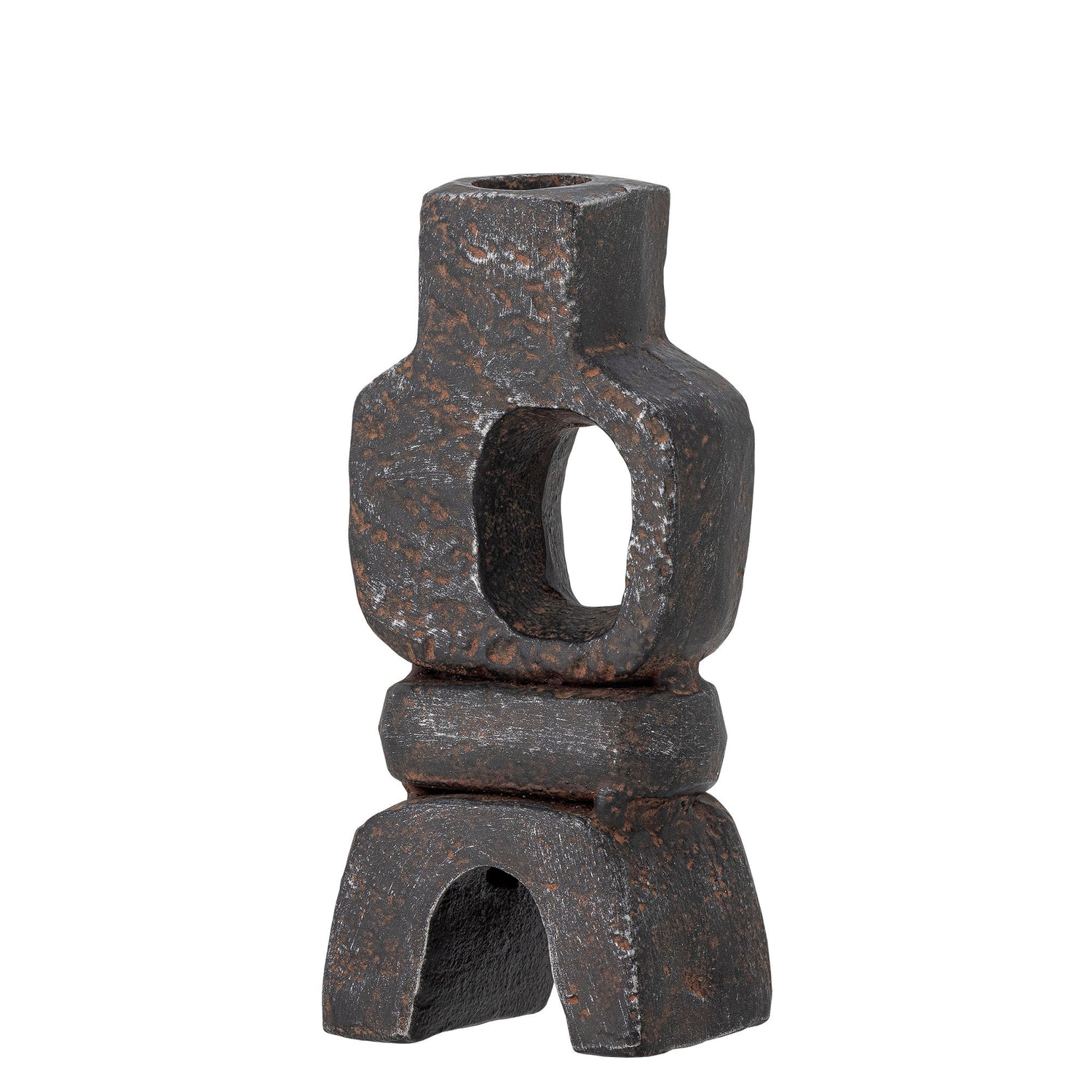 Bloomingville Sanah Candlestick, preto, ferro fundido