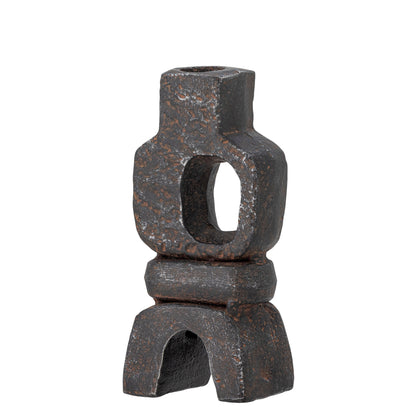 Bloomingville Sanah Candlestick, preto, ferro fundido