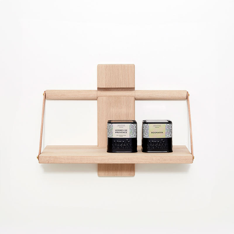 Móveis Andersen - Prateleira Parede de Madeira - Pequena - Carvalho